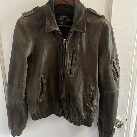 All Saints Leather Jacket - Picture 1 of 1